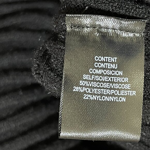 Wayf dede X Emily BFF Hollie Sweater Dress Back Tie Black Size L Large Long Slee - Picture 6 of 7